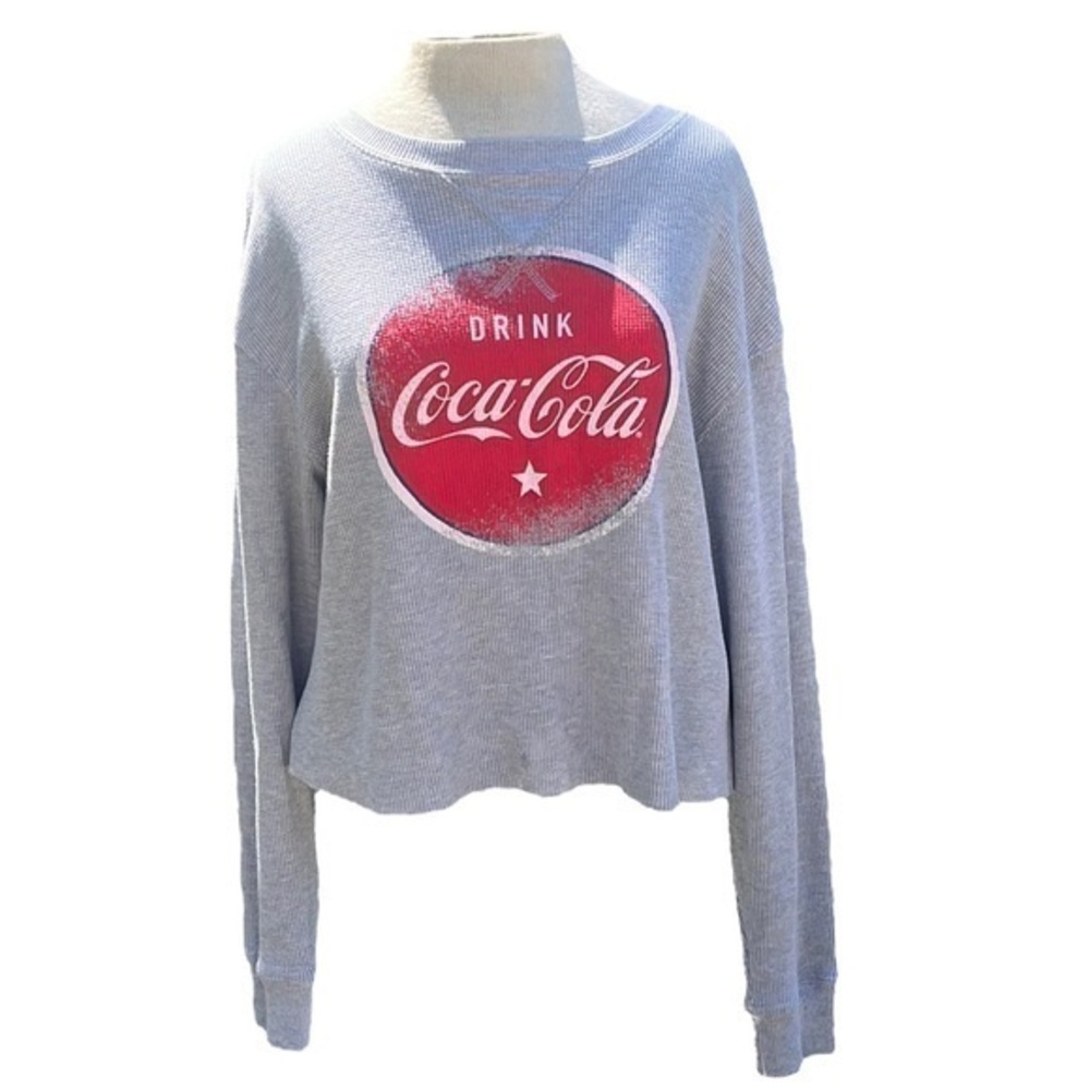 Coco Cola long sleeve shirt red and gray size XL